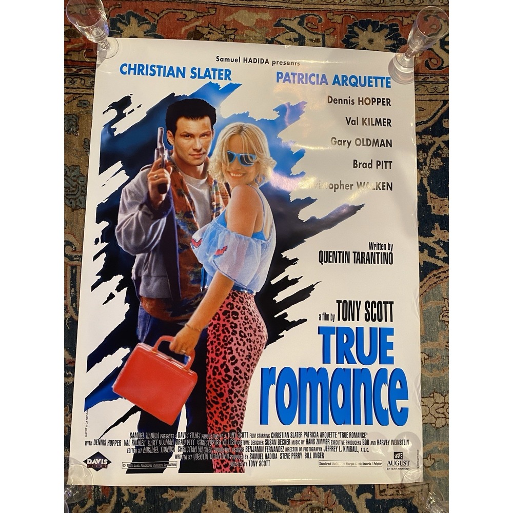 TRUE ROMANCE Original Theatrical Movie Poster - 41x31 in. - 1993 - Tony Scott ++